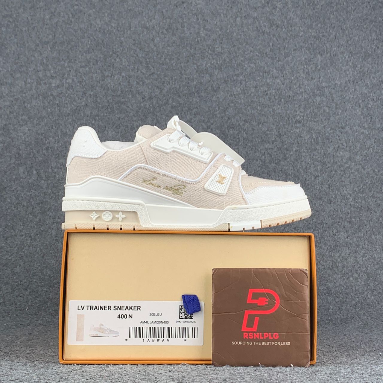 LV Trainer Beige Monogram Denim