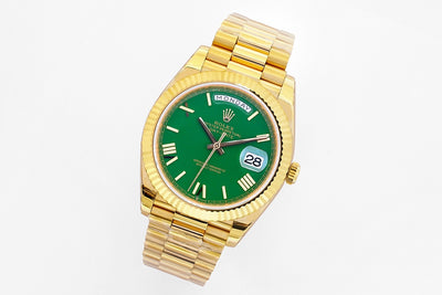 Yellow Gold & Green 40MM Watch
