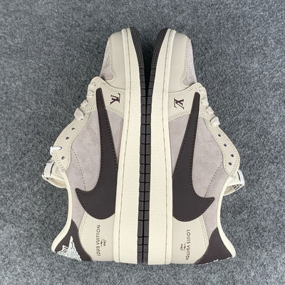Custom LVT x Air Jordan 1 "Monogram Caramel Crisp"