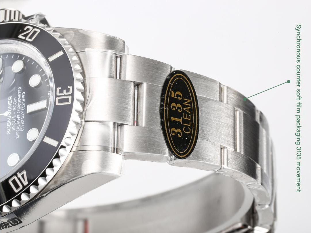 Black & Stainless Steel Sub 41MM Watch
