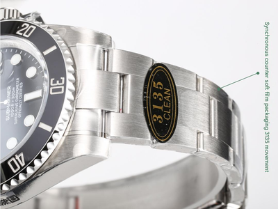 Black & Stainless Steel Sub 41MM Watch