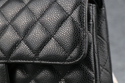CC Small Classic Flap Bag Black Caviar