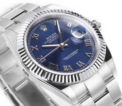 Blue & Stainless Steel 41MM Watch