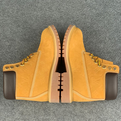 Timberland 6 Inch Ankle Boot 'Embossed Monogram - Wheat'