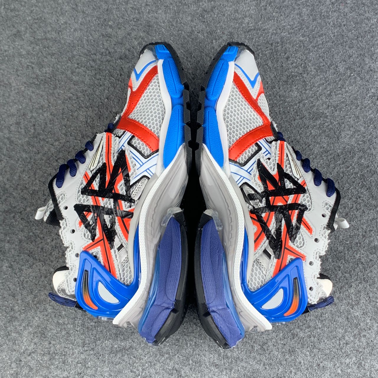 Balenciaga Runner Graffiti Sneaker 'Grey Red Blue'