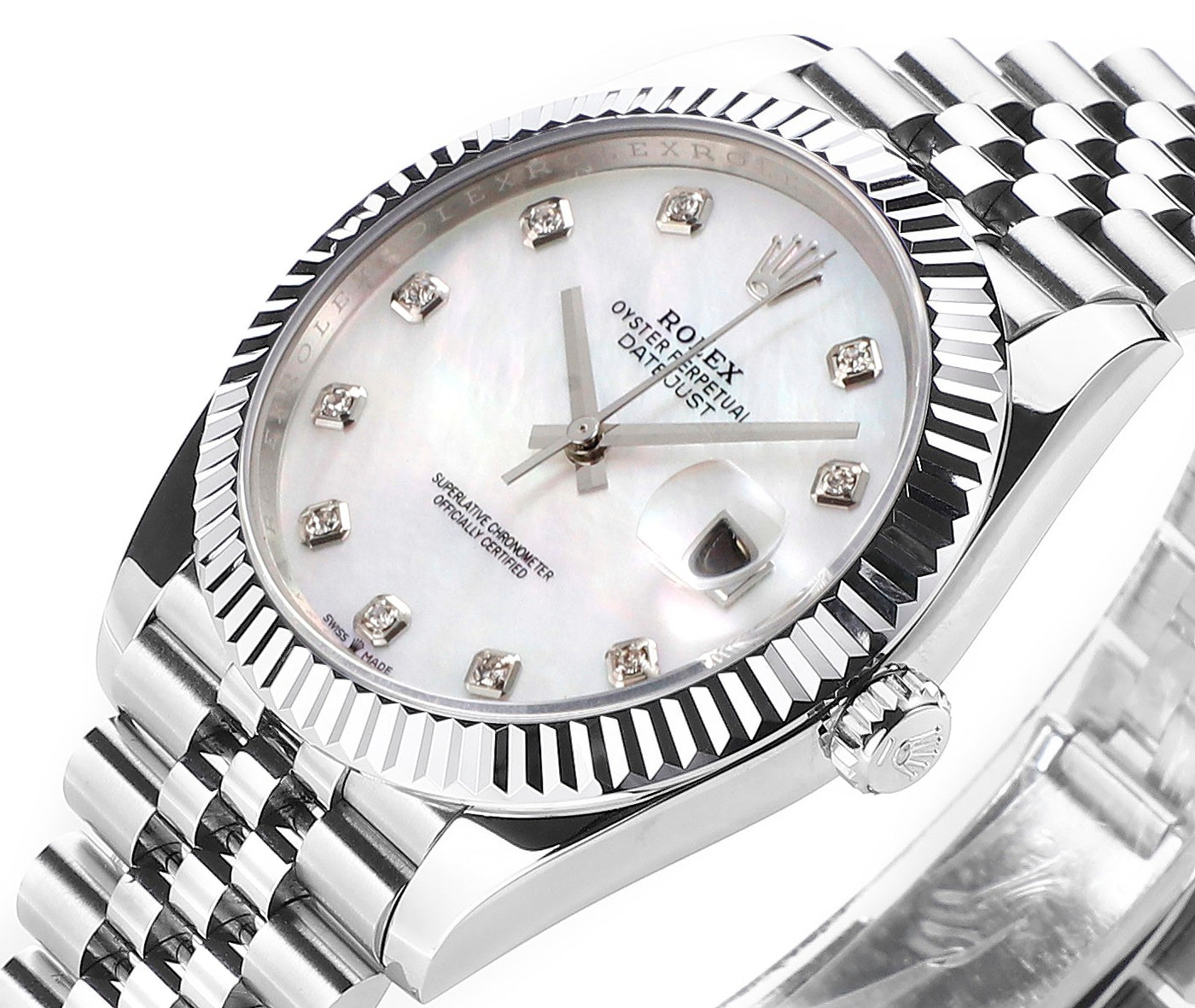 MOP Stainless Steel 41MM Watch
