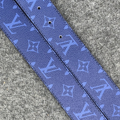 LV Initials 40mm Reversible Belt ‘Blue’