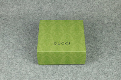 Double G Leather Belt with Antique Brass Buckle, 1” Width ‘Black’