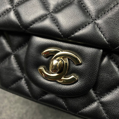 CC Coco Charms Flap Bag Black