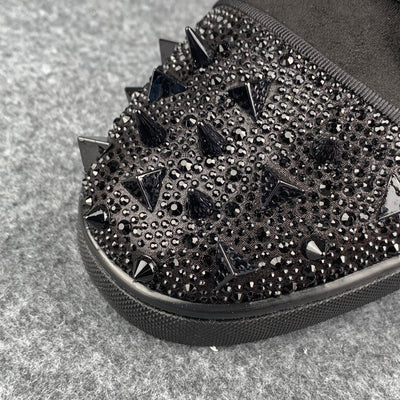 CL Astroloubi Strass Eternity ‘Black Suede/Comète Strass’