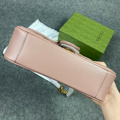 GG Marmont Matelasse Super Mini Bag 'Pink'