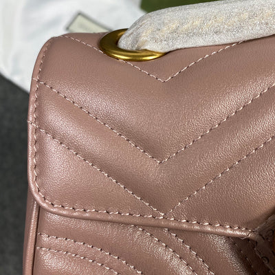 GG Marmont Matelasse Super Mini Bag 'Pink'