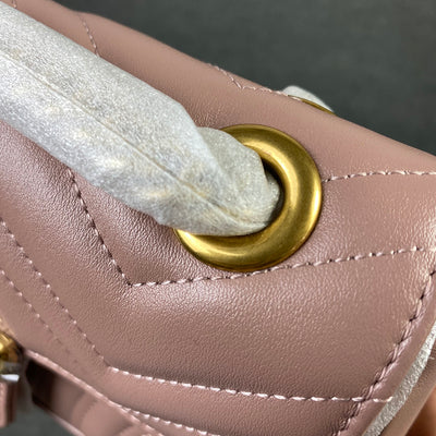 GG Marmont Matelasse Super Mini Bag 'Pink'