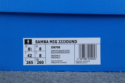 JJJJound x Samba OG Made in Germany 'Off White'