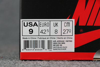 Air Jordan 1 Retro High OG NRG 'Igloo'