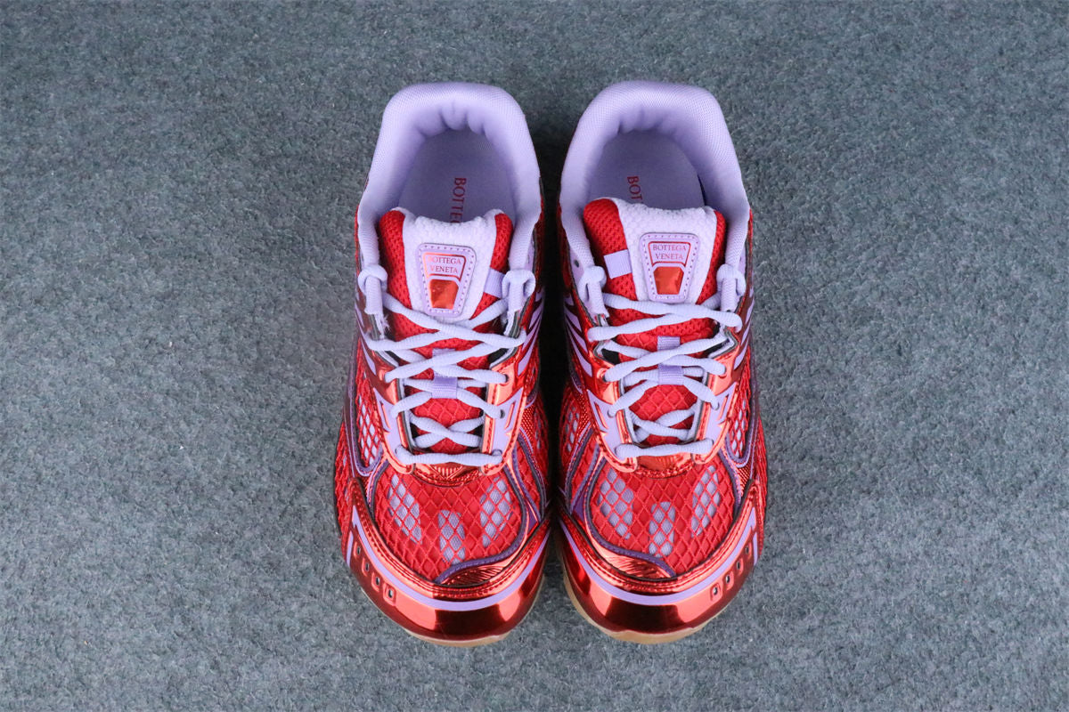 Bottega Veneta Orbit Sneaker 'Metallic Red & Wisteria'