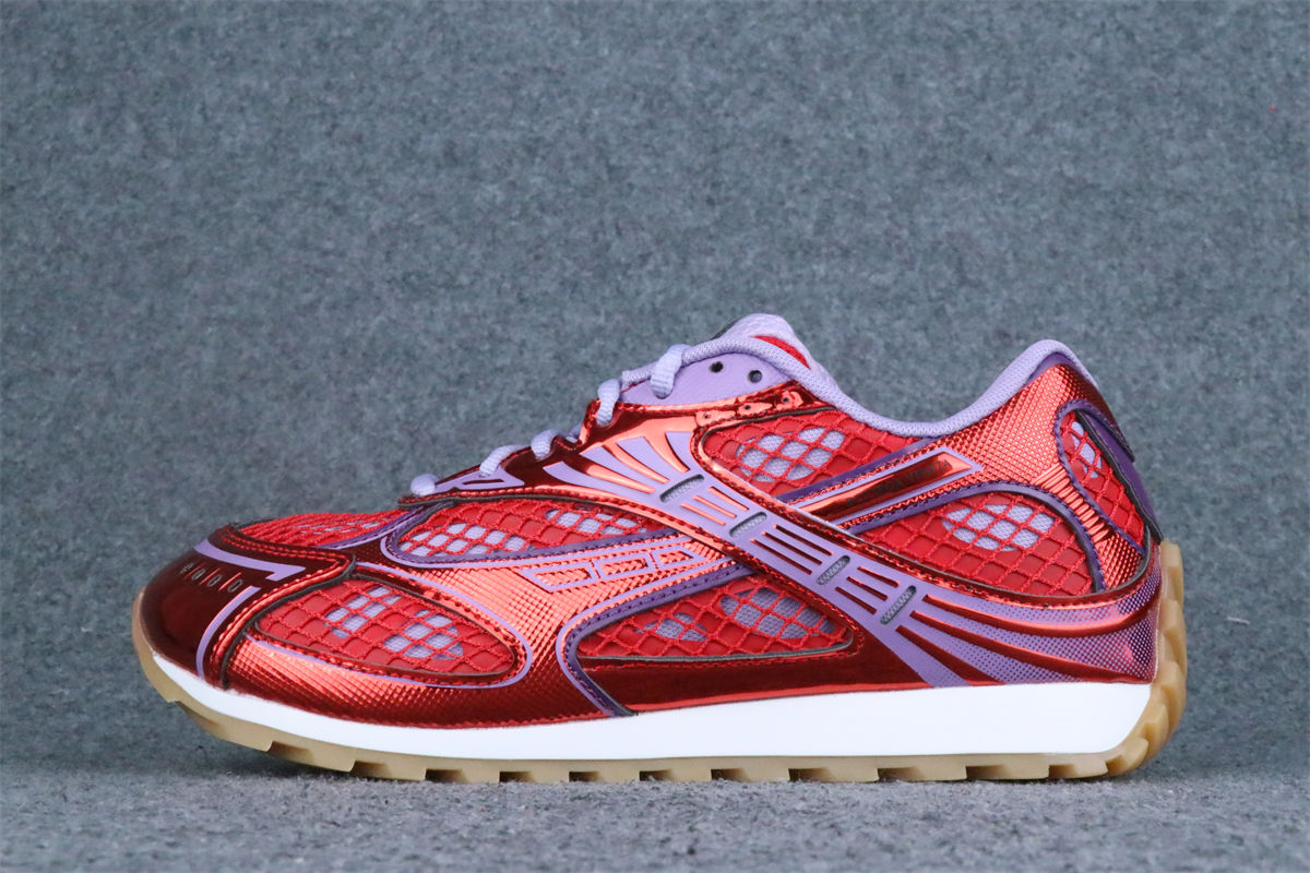Bottega Veneta Orbit Sneaker 'Metallic Red & Wisteria'