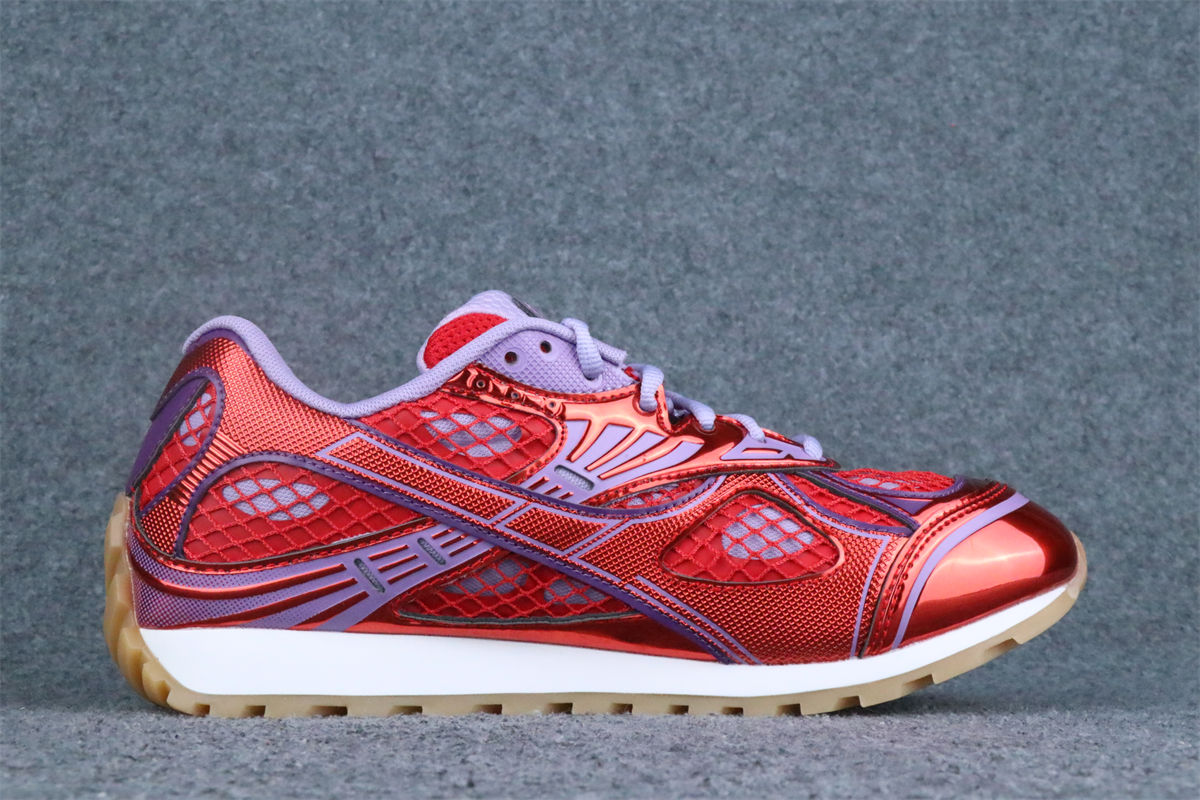 Bottega Veneta Orbit Sneaker 'Metallic Red & Wisteria'