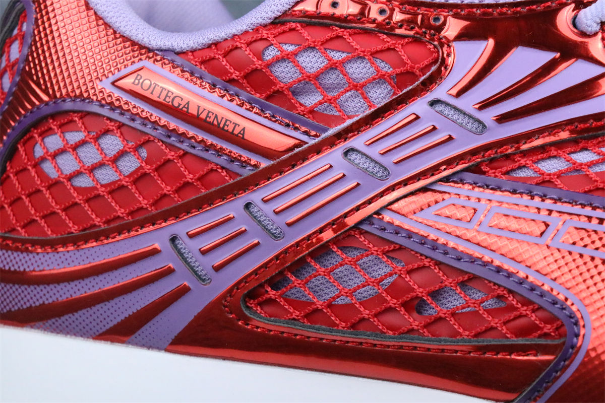 Bottega Veneta Orbit Sneaker 'Metallic Red & Wisteria'