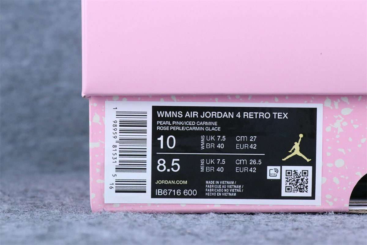 Wmns Air Jordan 4 Retro 'Iced Carmine'