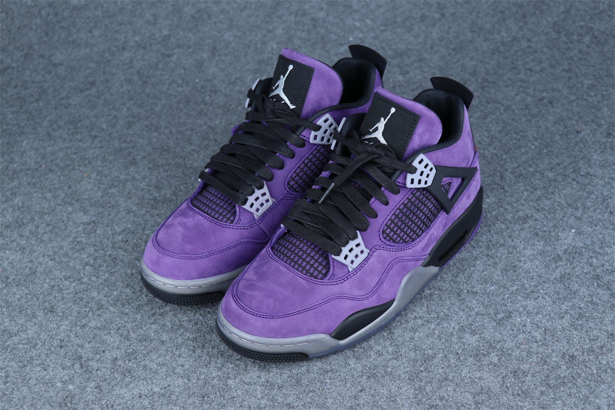 Travis Scott x Air Jordan 4 Retro 'Purple Suede White Midsole' Friends & Family