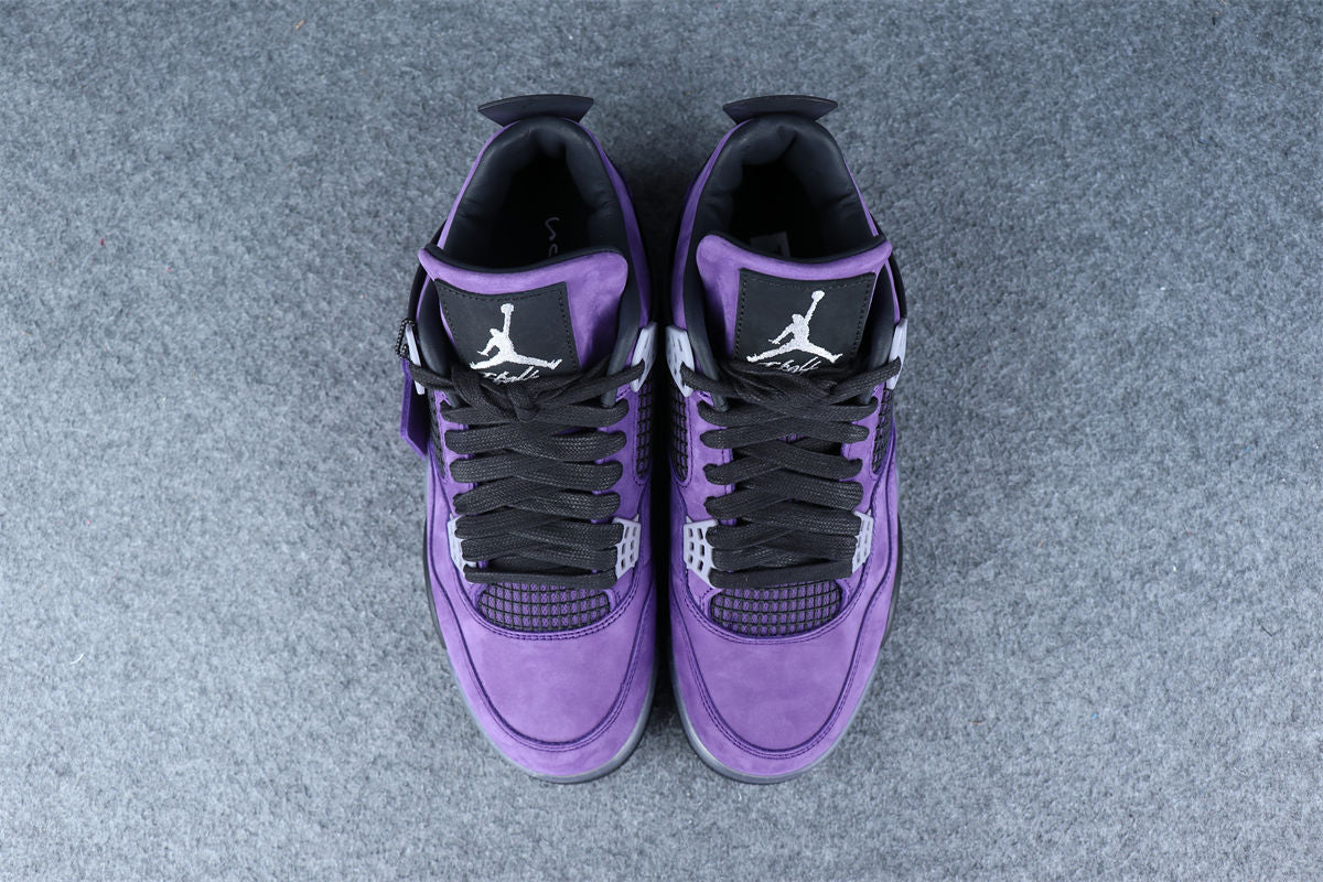 Travis Scott x Air Jordan 4 Retro 'Purple Suede White Midsole' Friends & Family