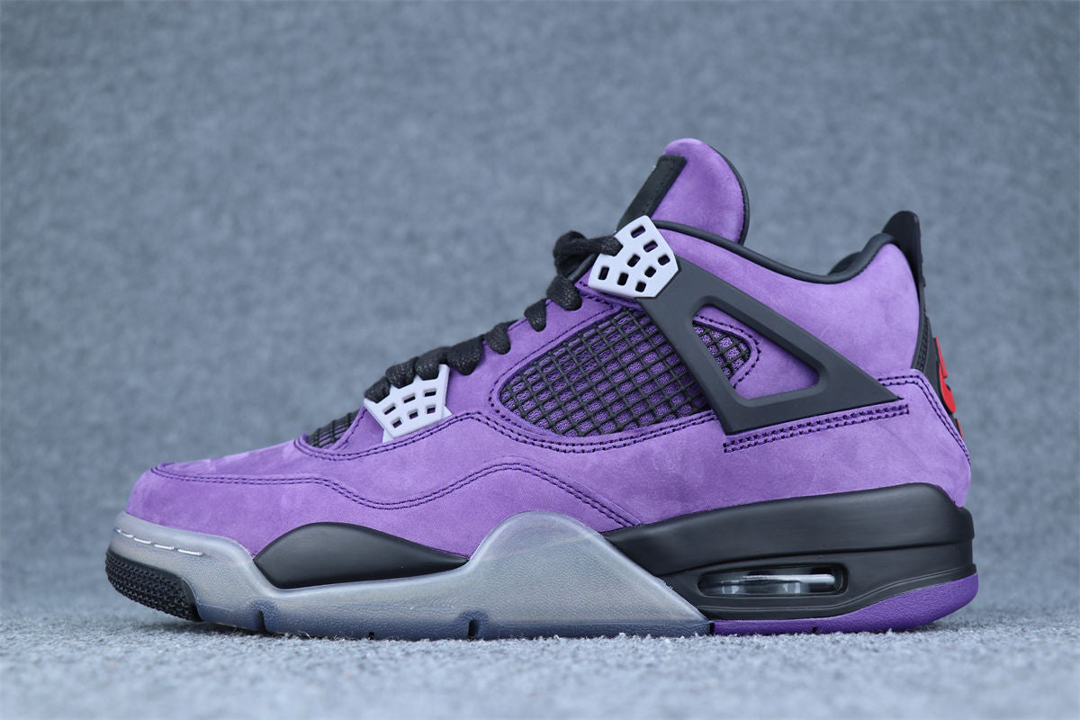 Travis Scott x Air Jordan 4 Retro 'Purple Suede White Midsole' Friends & Family