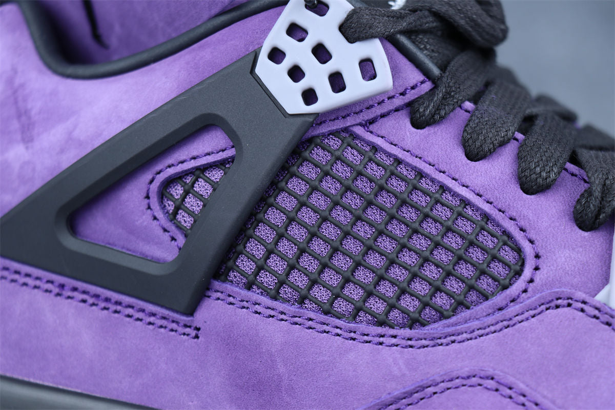 Travis Scott x Air Jordan 4 Retro 'Purple Suede White Midsole' Friends & Family