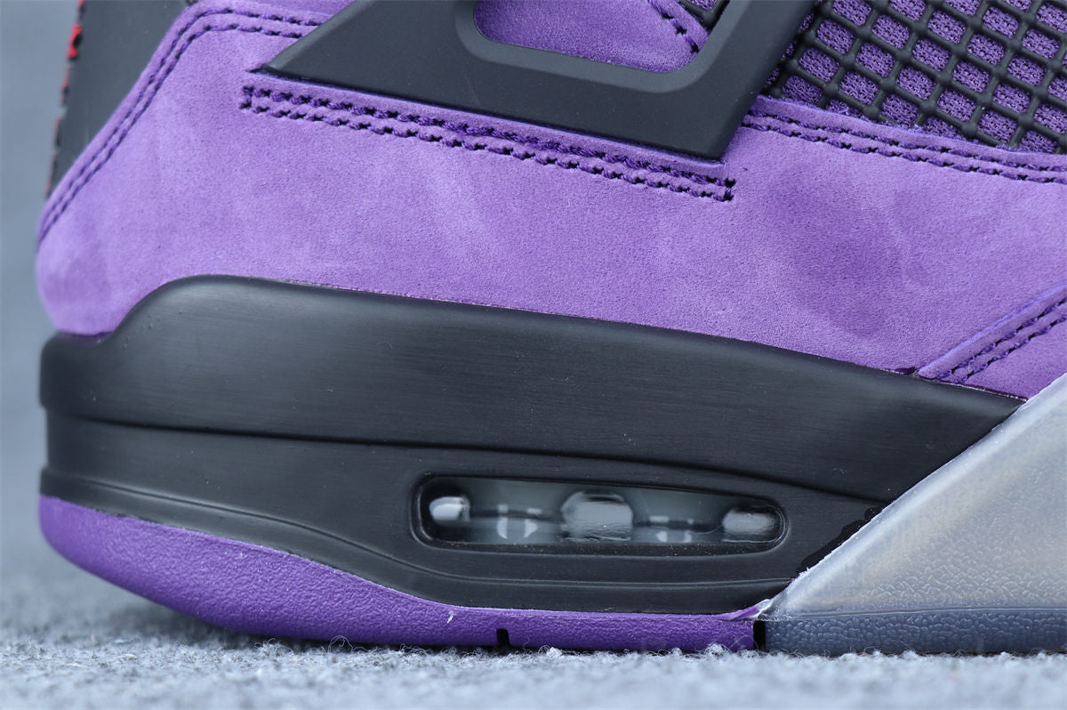 Travis Scott x Air Jordan 4 Retro 'Purple Suede White Midsole' Friends & Family