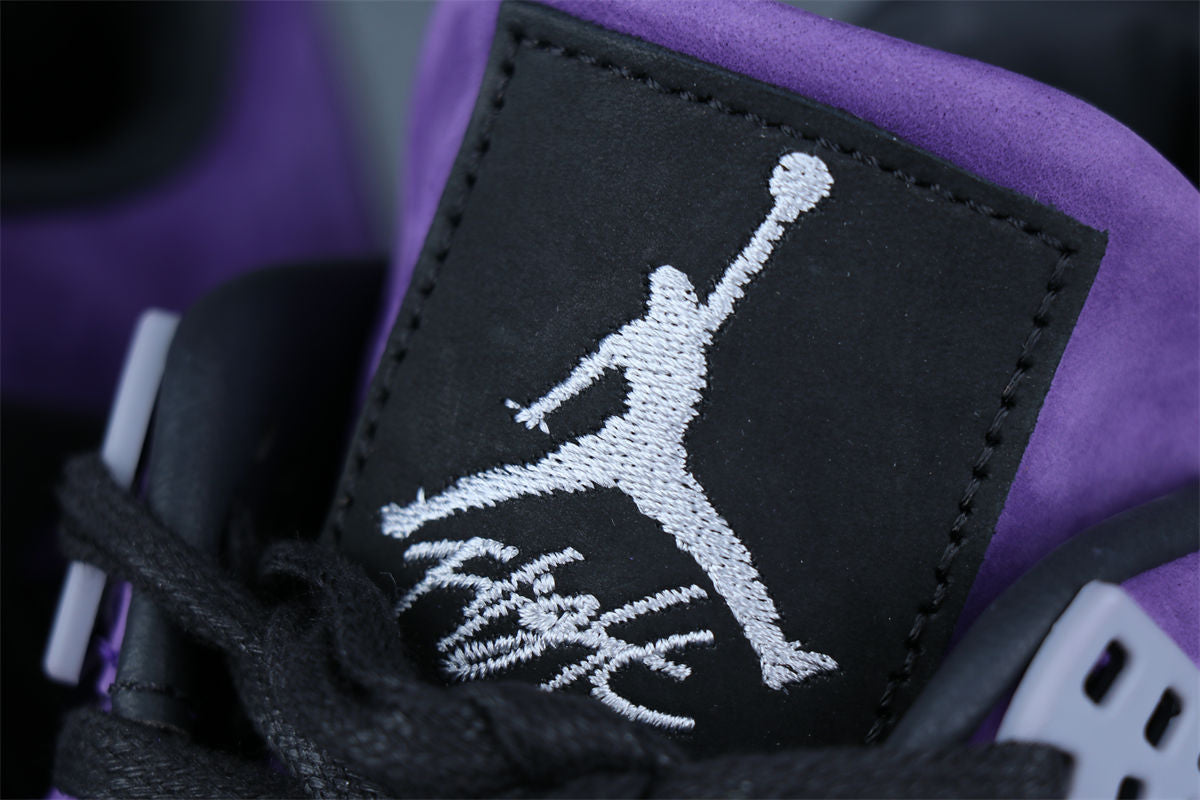 Travis Scott x Air Jordan 4 Retro 'Purple Suede White Midsole' Friends & Family