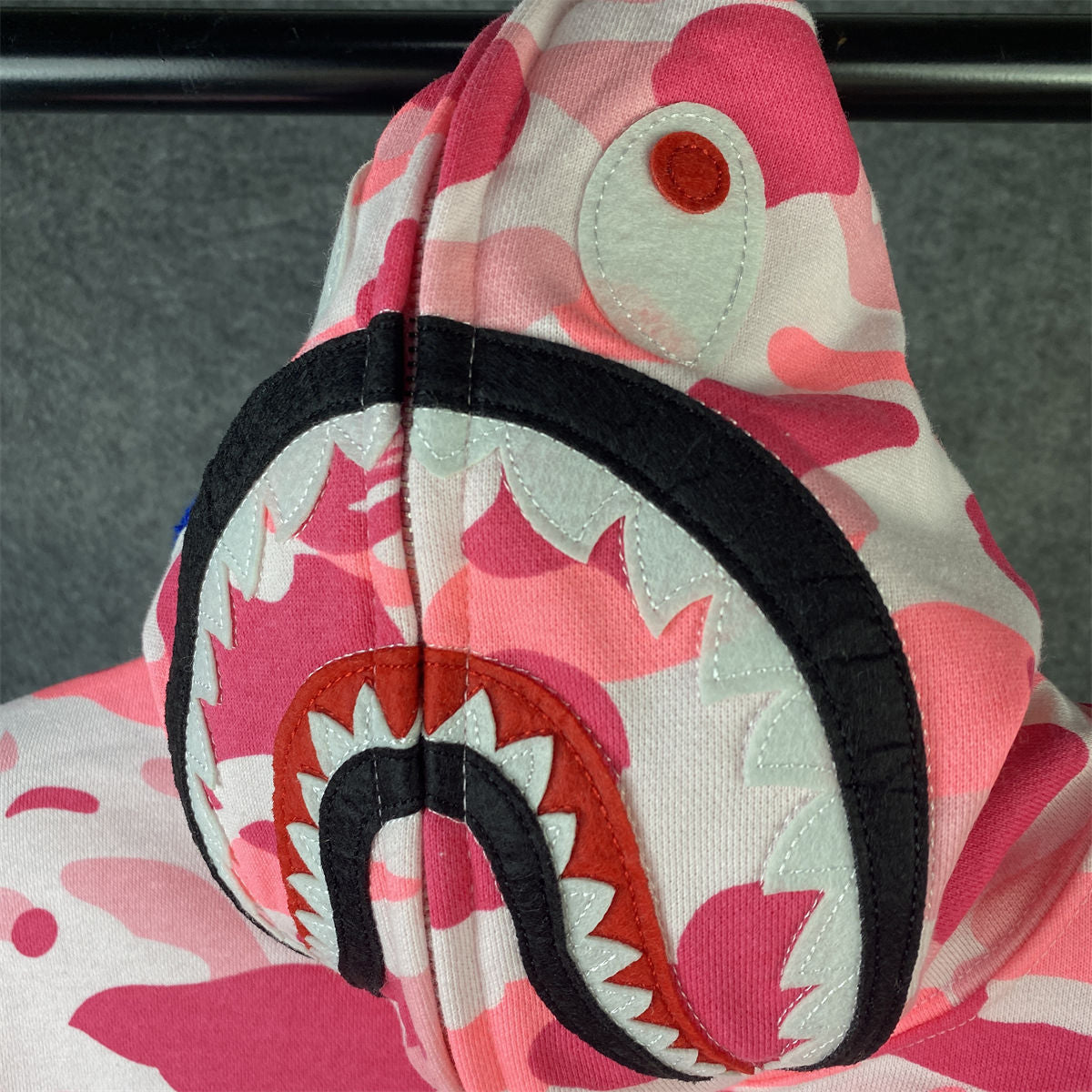BAPE ABC Camo Shark Full Zip Hoodie 'Pink'