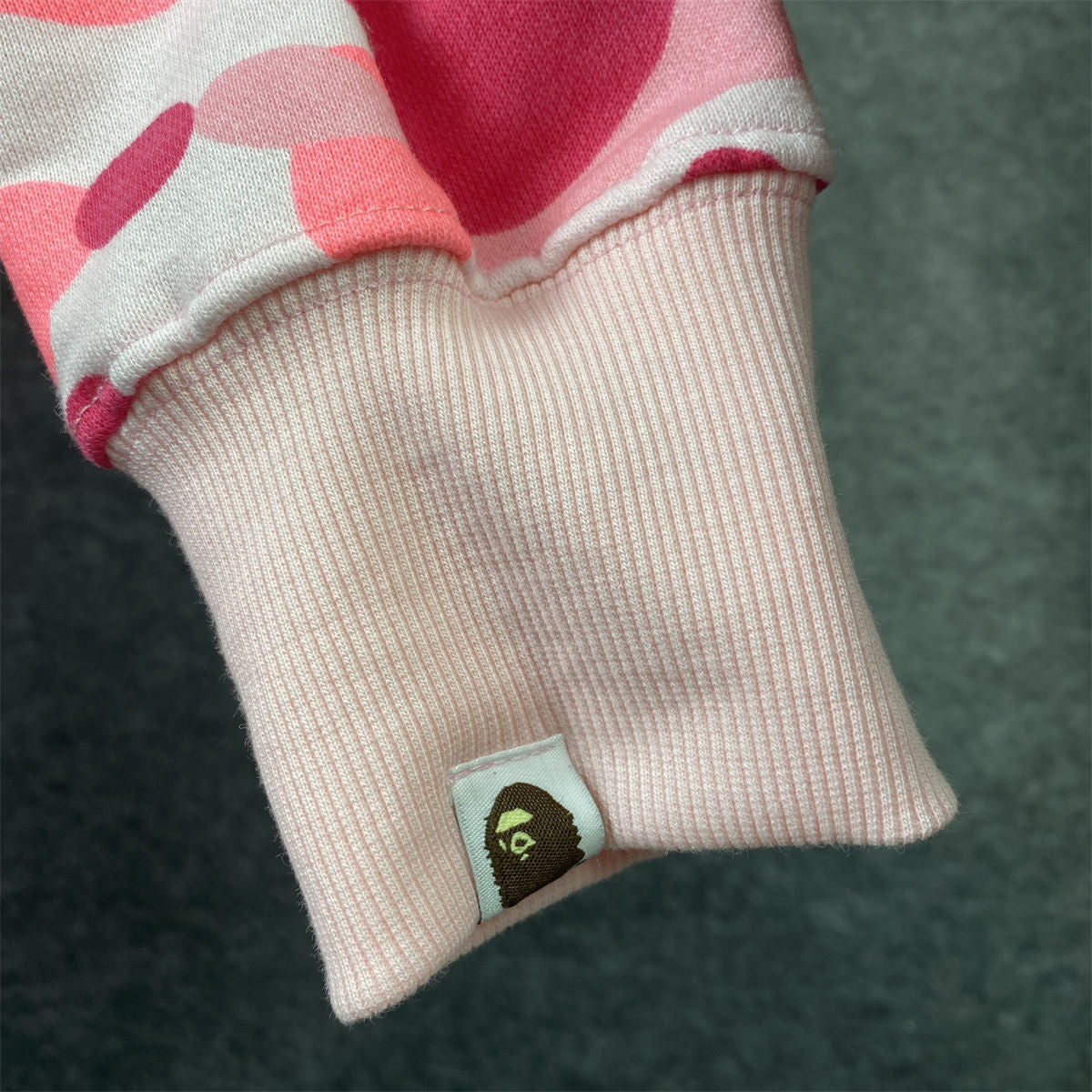 BAPE ABC Camo Shark Full Zip Hoodie 'Pink'