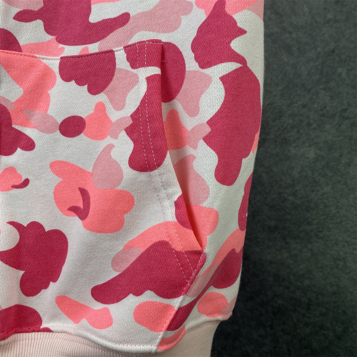 BAPE ABC Camo Shark Full Zip Hoodie 'Pink'