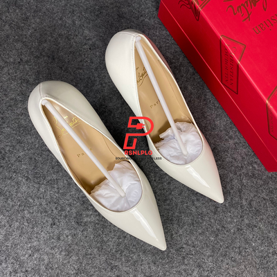 CL So Kate Pump  ‘White’ Patent Leather'