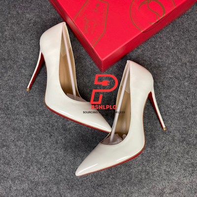 CL So Kate Pump  ‘White’ Patent Leather'