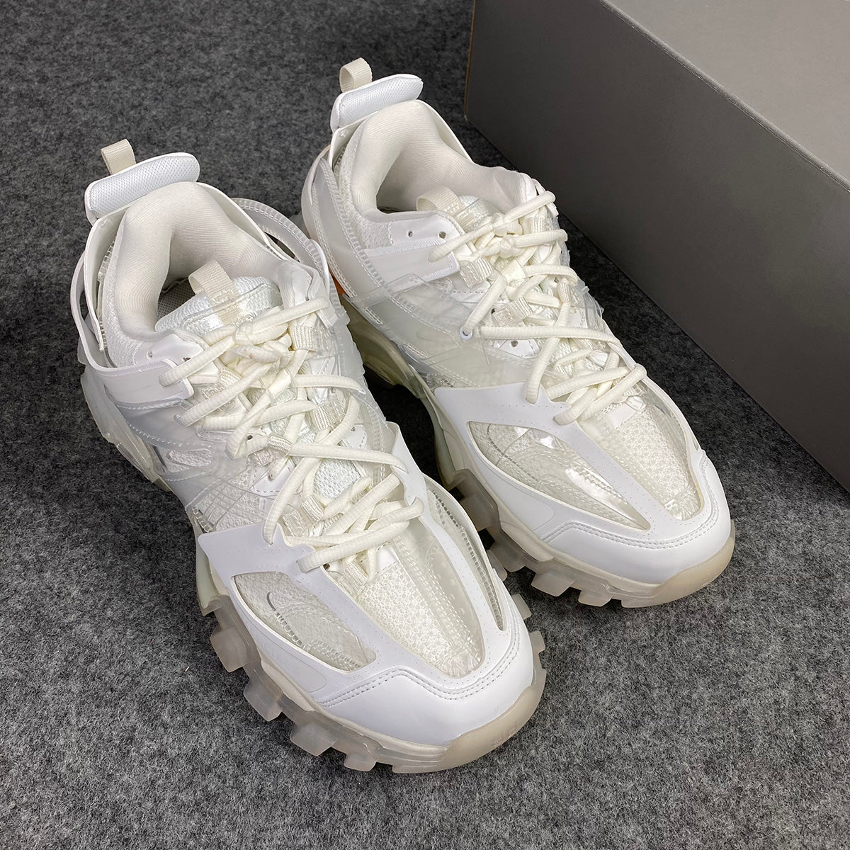 Track Sneaker 'Clear Sole - White Cream'