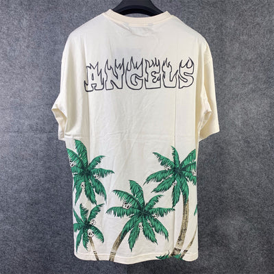 P.A Palms&skull Vintage T-Shirt 'White Green'