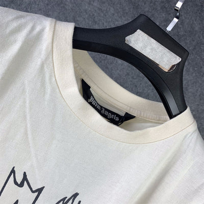 P.A Palms&skull Vintage T-Shirt 'White Green'
