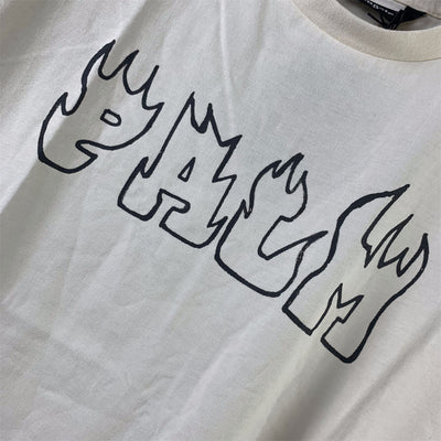 P.A Palms&skull Vintage T-Shirt 'White Green'