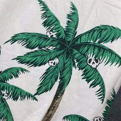 P.A Palms&skull Vintage T-Shirt 'White Green'