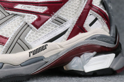 Wmns Runner Sneaker 'White Burgundy'
