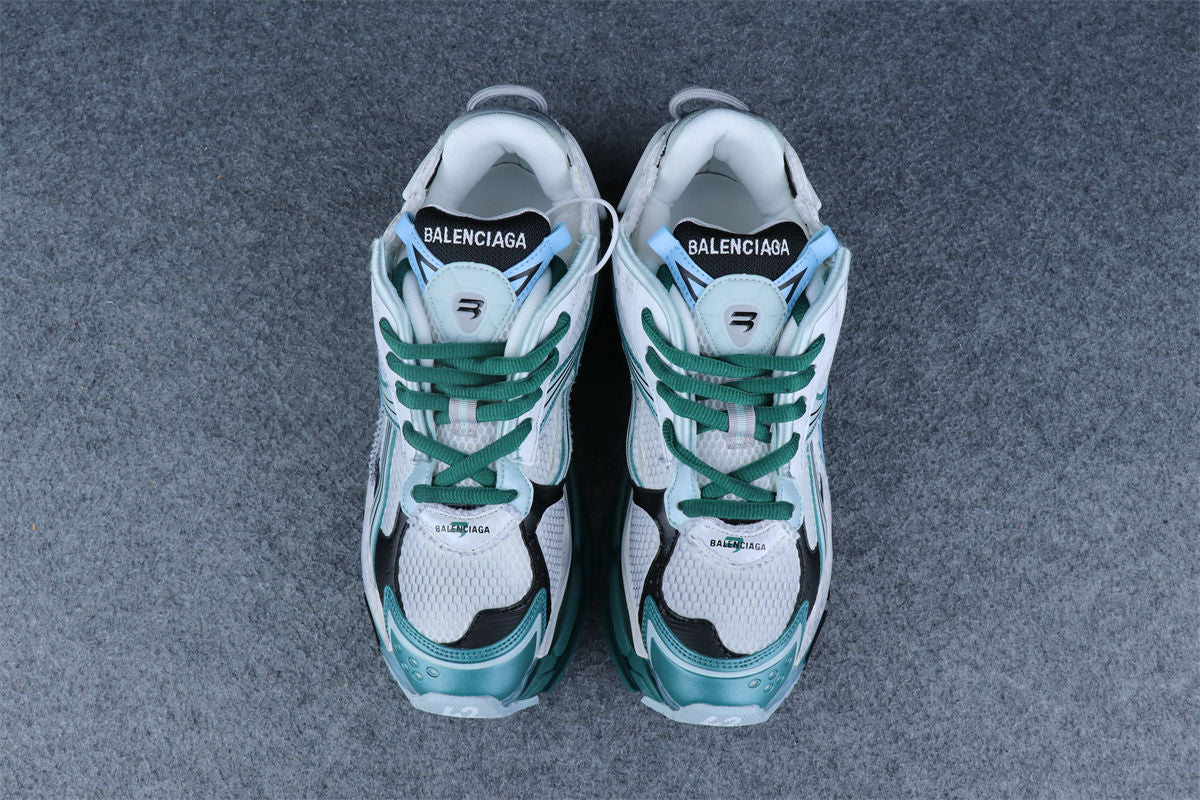 Wmns Runner Sneaker 'Worn-Out - White Green Blue'