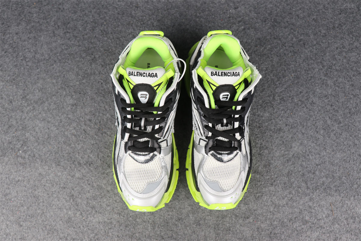 Runner Sneaker 'White Fluo Yellow'