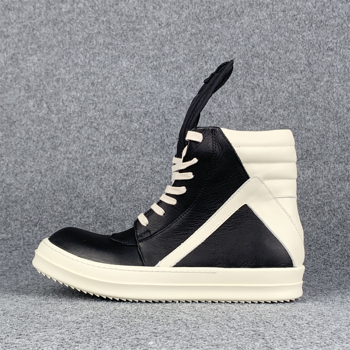 Rick Owens Strobe Geobasket High 'Black Milk'