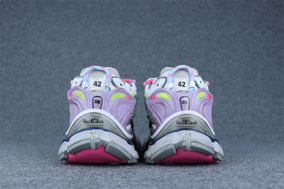 Runner Sneaker 'Grey Light Purple Neon Yellow'