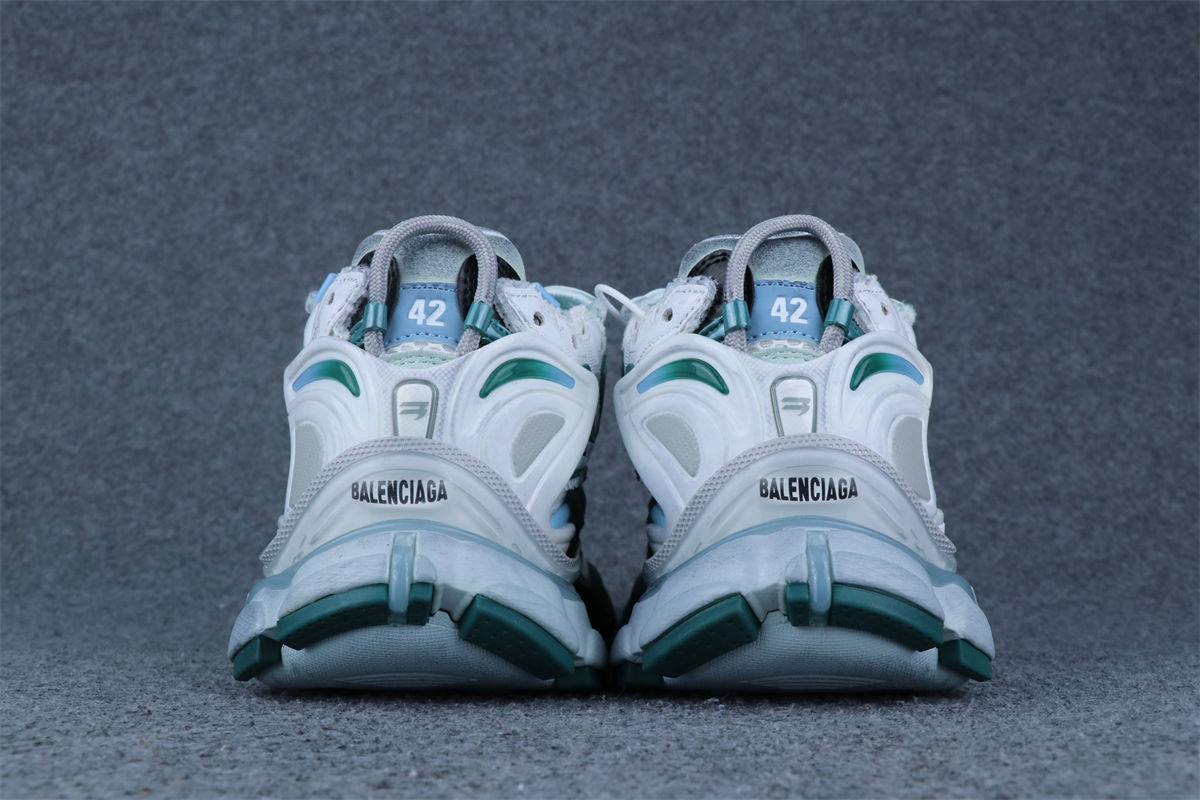 Wmns Runner Sneaker 'Worn-Out - White Green Blue'