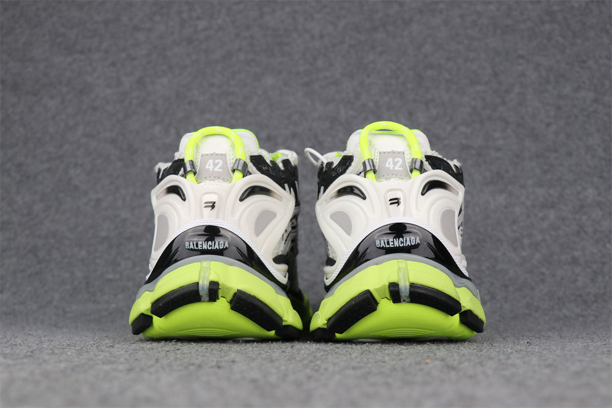 Runner Sneaker 'White Fluo Yellow'