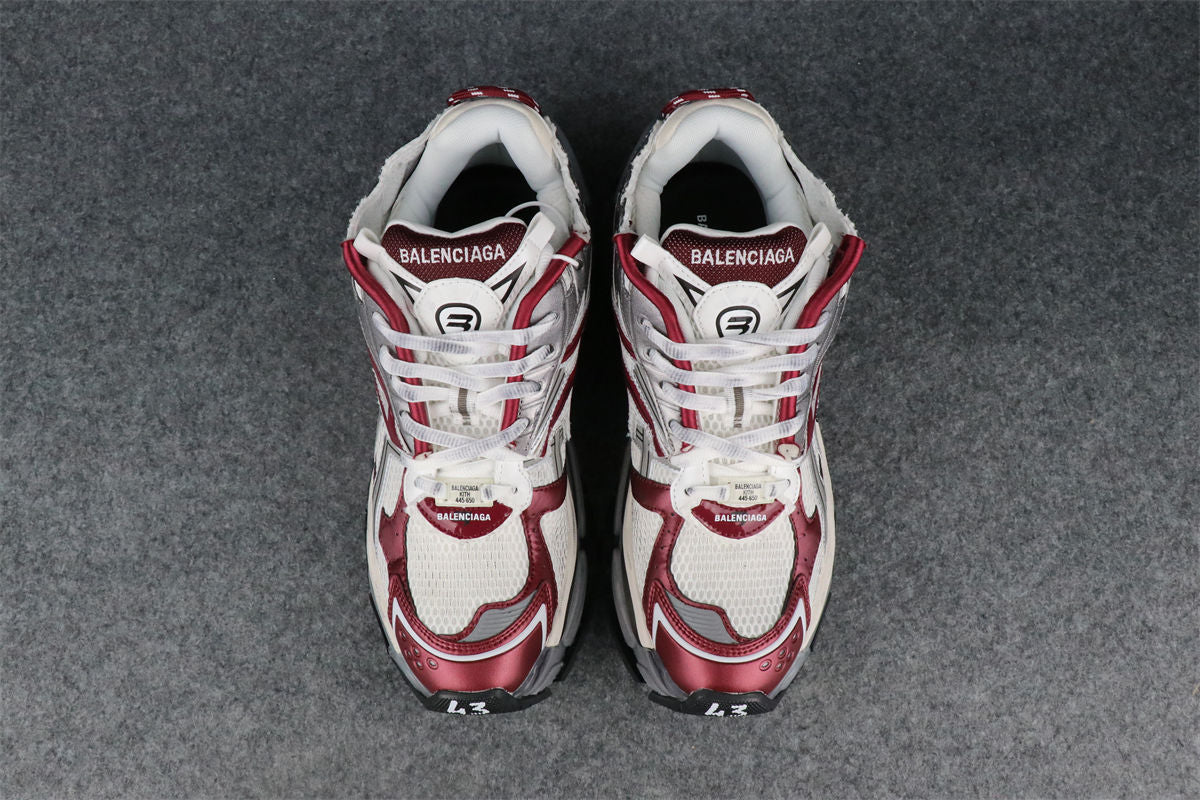 Wmns Runner Sneaker 'White Burgundy'
