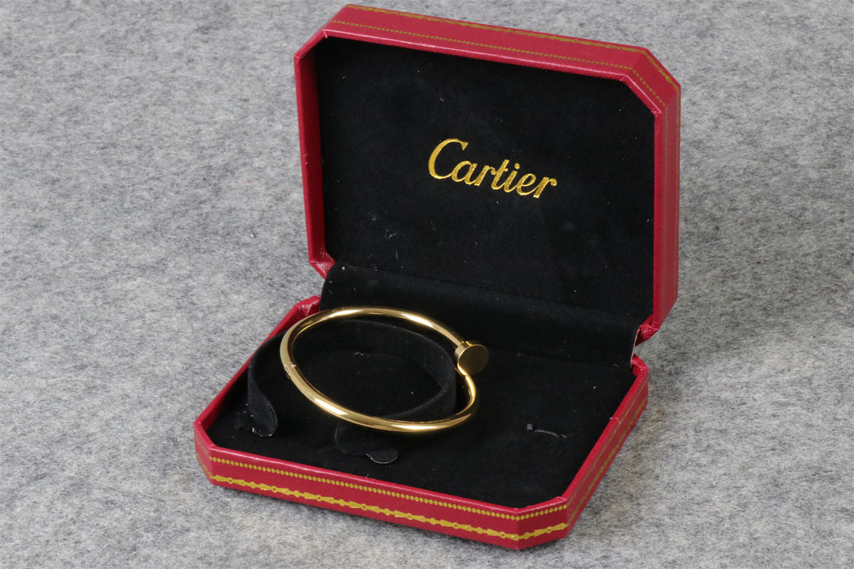 YELLOW GOLD PLAIN JUSTE BRACELET