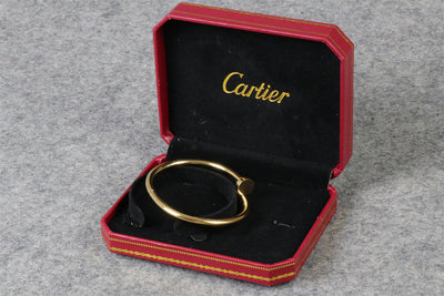 YELLOW GOLD PLAIN JUSTE BRACELET